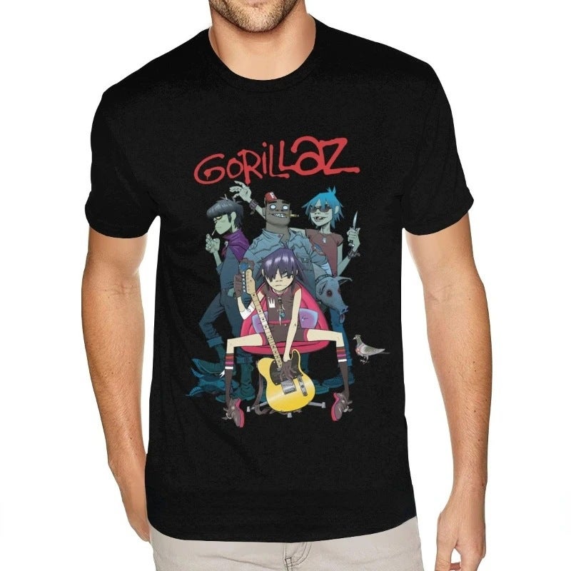 Qualitytshirtgorillazharajukuadultgreatanimeshirttee - Image 2